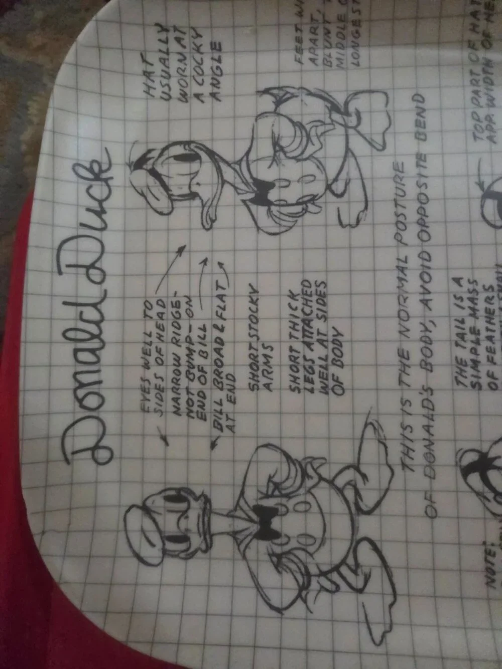 set of two disney sketchbook  plates  goofy and donald duck
